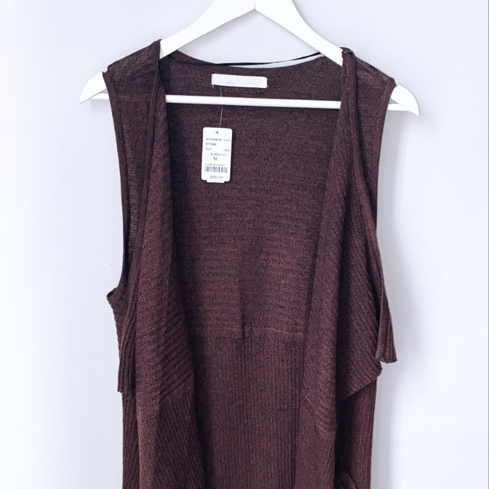 M Boutique Maxi Sleeveless Cardigan